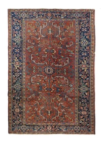 Vintage Persian Heriz Rug 6'2" x 8'9" ( 1.88 x 2.67 M)
