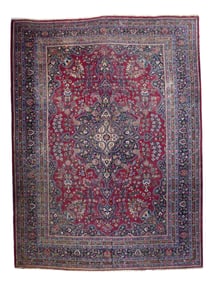 Vintage Persian Mashad Rug 10'4" x 14'10" ( 3.15 x 4.52 M)