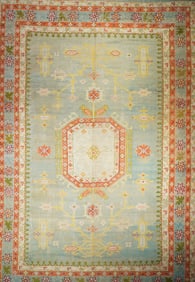 Vintage Indian Wool Rug 12'1" x 17'8" ( 3.63 x 5.38 M)