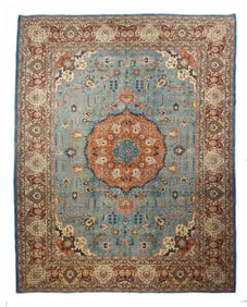 Antique Persian Tabriz Rug 10' x 12'10" ( 3.05 x 3.91 M)