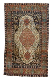 Antique Persian Farahan Sarouk Rug 4' x 6'10" ( 1.22 x 2.08 M)