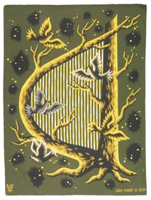 Fine Mid Century Tapestry Signed by Jean Picart Le Doux 3'10" x 5'2" ( 1.17 x 1.57 M)