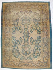 Antique Indian Amritsar Rug 9'11" x 13'5" ( 3.02 x 4.09 M)