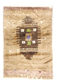 Fine Vintage Moroccan Angora Wool Rug 4'4" x 6'3" ( 1.32 x 1.91 M)