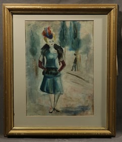 Everett Shinn, Watercolor on Paper