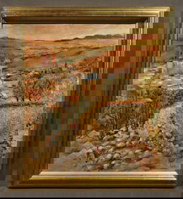 Reuven Rubin, Oil on Board