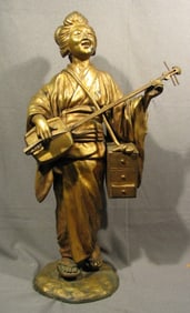 Japanese Artist, Cast Iron Figure