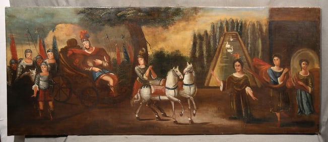 18th Century French School, Oil on Canvas