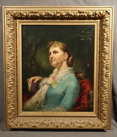 Lilly Martin Spencer, Oil on Canvas (Woman Portrait)