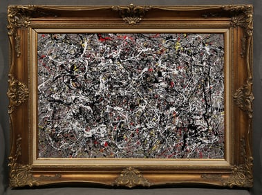 Attributed to Jackson Pollock, Oil on Canvas