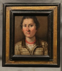 Attributed to Annibale Carracci, Oil on Canvas (Portrait of a Lady)