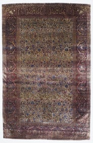 Mohtasham Kashan Rug 5'5" x 8'5" (1.65 x 2.57 M)