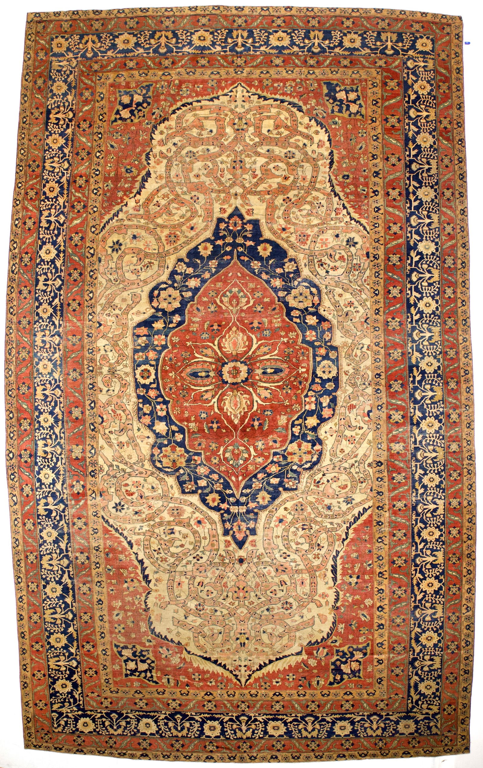 Mohtasham Kashan Rug 10'2" x 17' (3.10 x 5.18 M) (1 of 4)