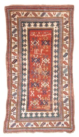 Kazak Rug 3'10" x 6'9" (1.17 x 2.06 M)