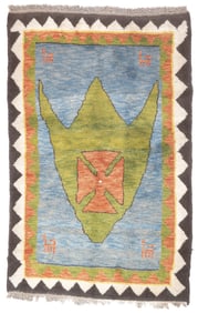 Gabbeh Rug 4'1" x 6'3" (1.24 x 1.91 M)