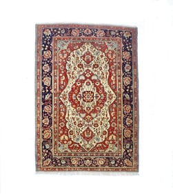 Mohtasham Kashan Rug 4'5" x 6'9" (1.35 x 2.06 M)