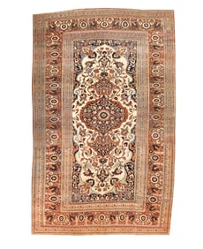 Haji Jalili Tabriz Rug 7'1" x 11'4" (2.16 _ 3.45 M)