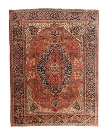 Farahan Sarouk Rug 8'6'' x 11'0'' (2.59 x 3.35 M)