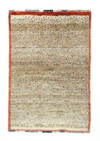 Gabbeh Rug 4'0" x 5'8" (1.22 x 1.73 M)
