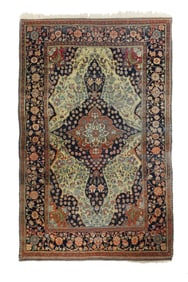 Kashan Rug 4'1" x 6'8" (1.24 x 2.03 M)