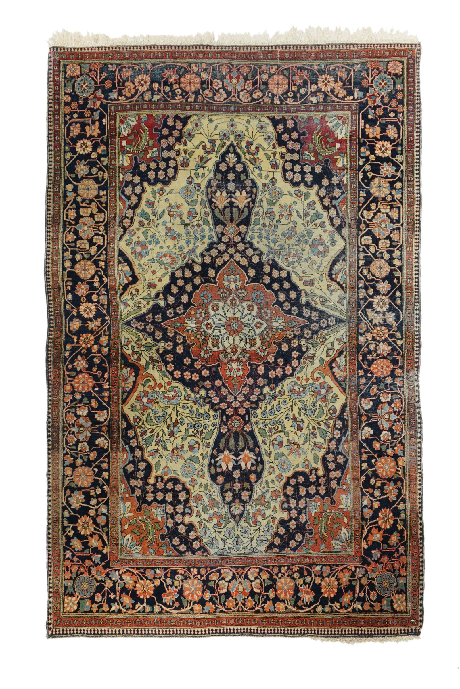 Kashan Rug 4'1" x 6'8" (1.24 x 2.03 M) (1 of 5)