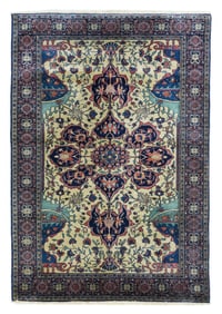 Sarouk Rug 4'6" x 6'6" (1.37 x 1.98 M)