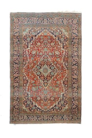 Kashan Rug 4'4" x 6'7" (1.32 x 2.01 M)