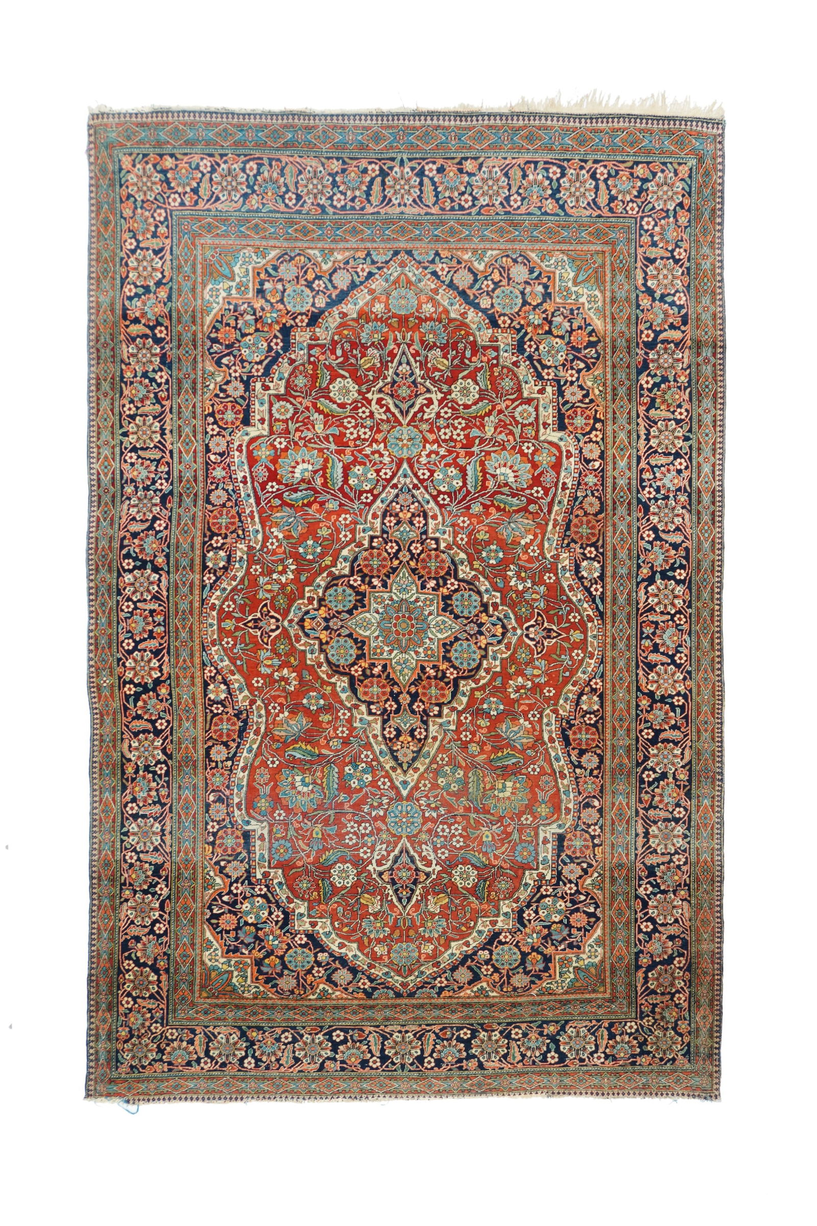 Kashan Rug 4'4" x 6'7" (1.32 x 2.01 M) (1 of 5)