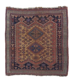Afshar Rug 3'11" x 4'5" (1.19 x 1.35 M)