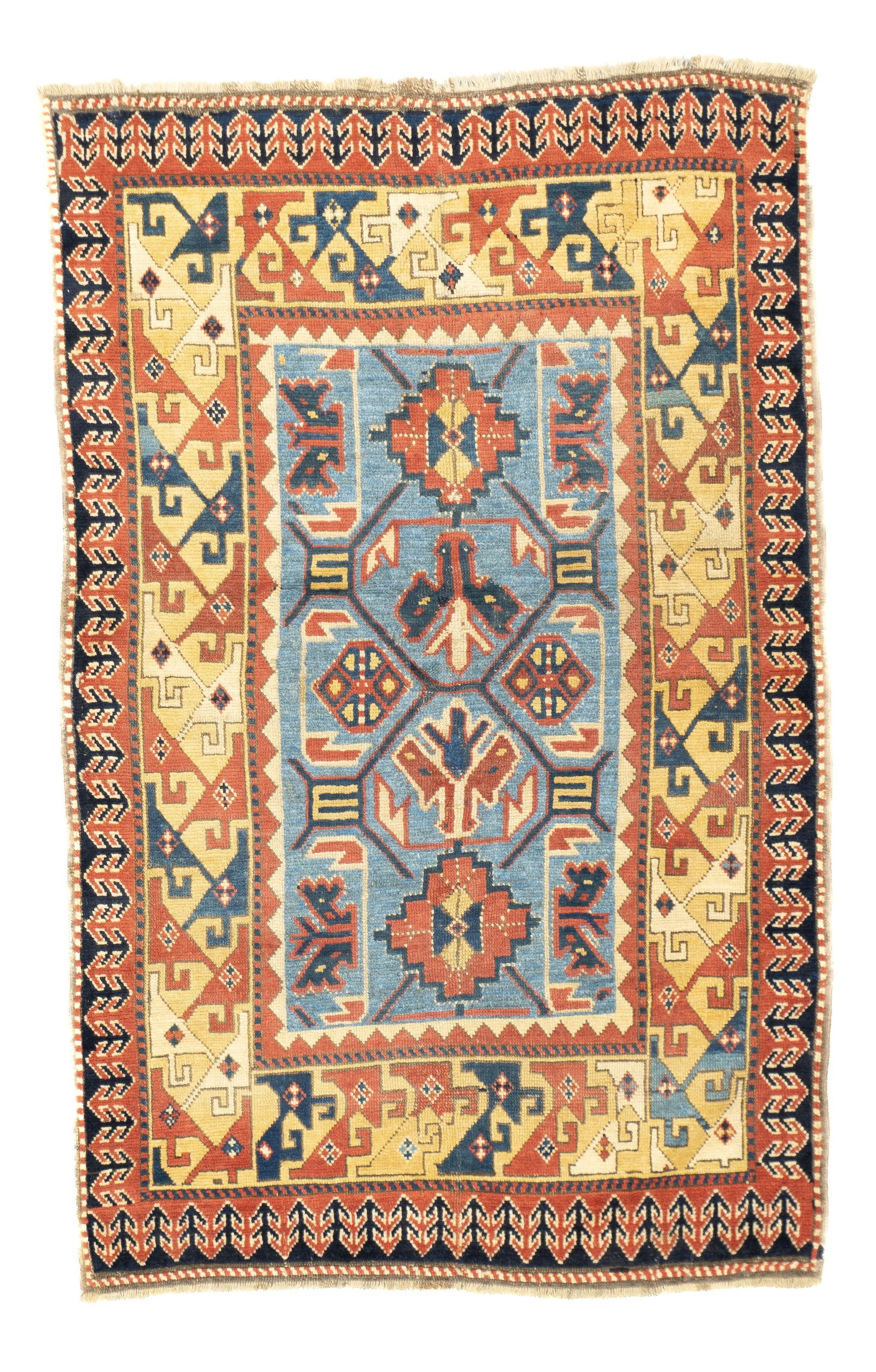 Kazak Rug 3'5" x 5'2" (1.04 x 1.57 M) (1 of 5)