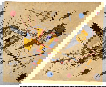 French Art Deco Rug 6'7" x 8'1" (2.01 x 2.46 M)