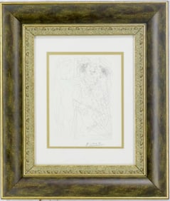 After Pablo Picasso  Rembrandt and Woman in a veil