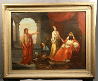 Louis Pisani (after Giovanni Fattori) - St. John the Baptist Rebuking Herod