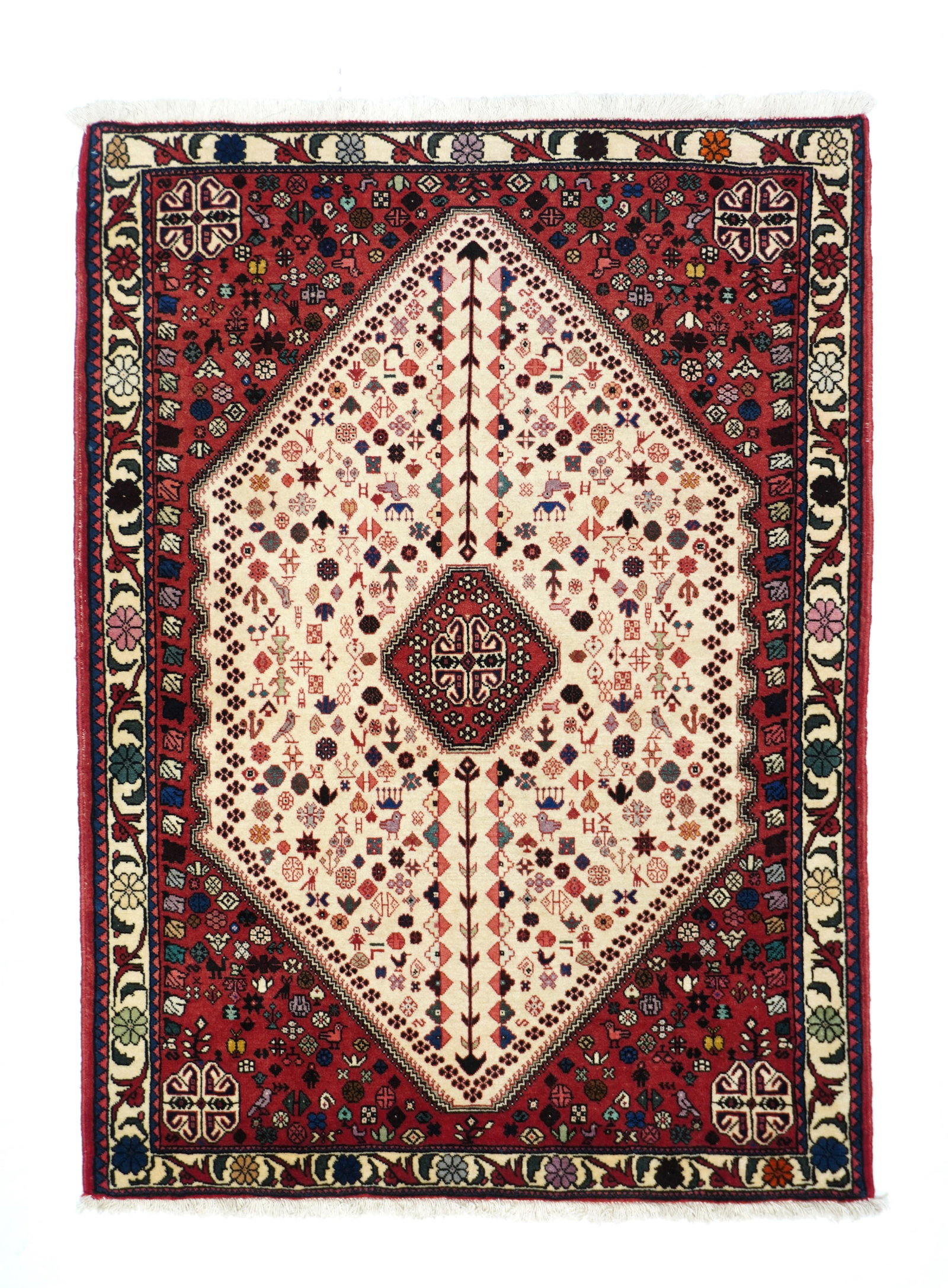 Vintage Bidjar Rug 3'5'' x 4'9'' (1.04 x 1.45 M): Vintage Persian Bidjar