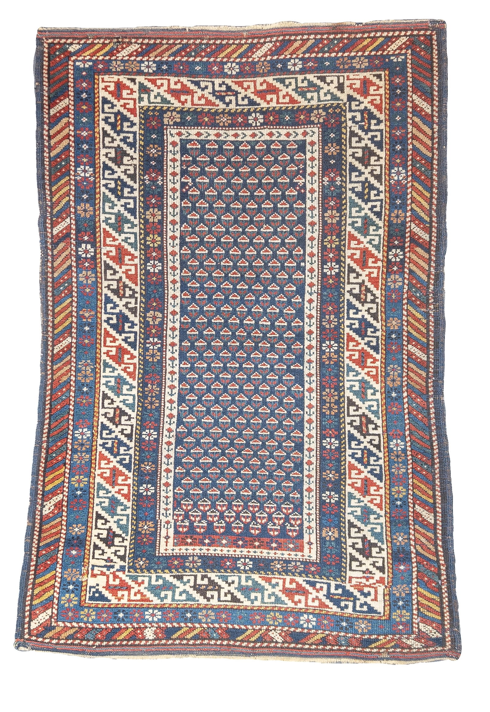 Antique Kuba Rug 2'9" x 4'2" (0.84 x 1.27 M) (1 of 5)