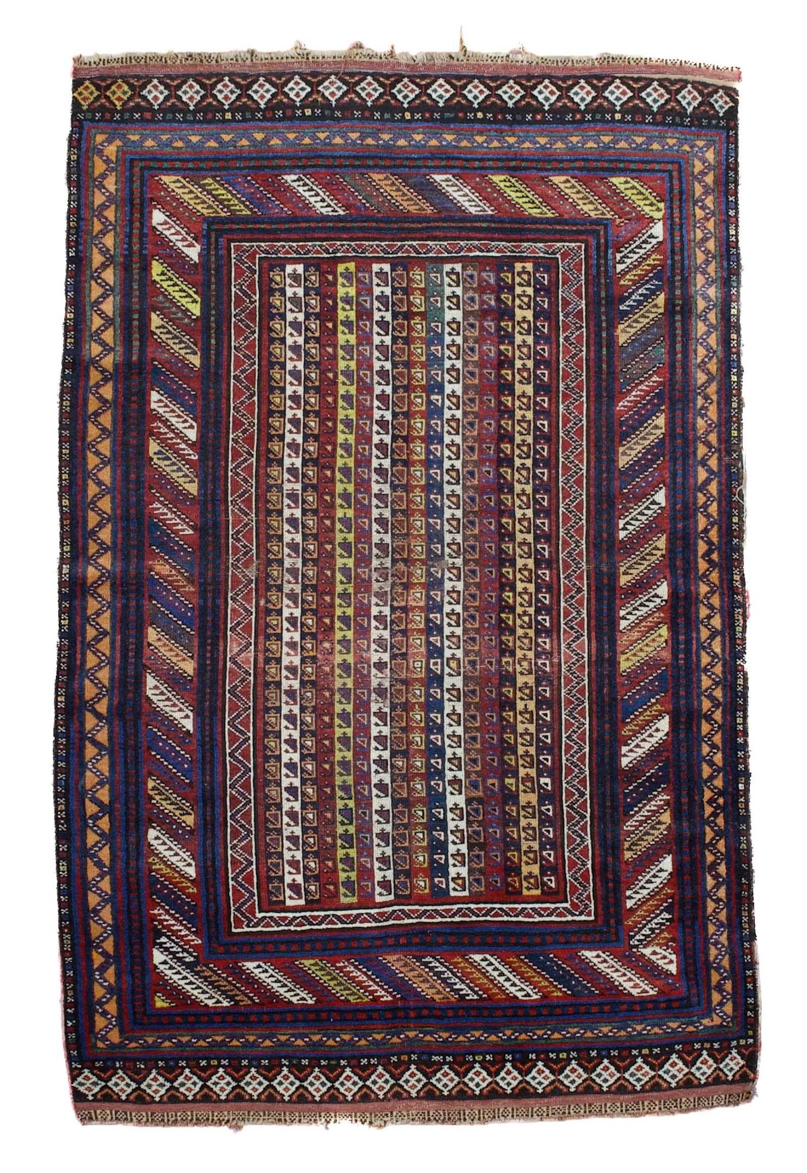 Antique Khamseh Rug 5' x 7'10" (1.52 x 2.39 M) (1 of 5)