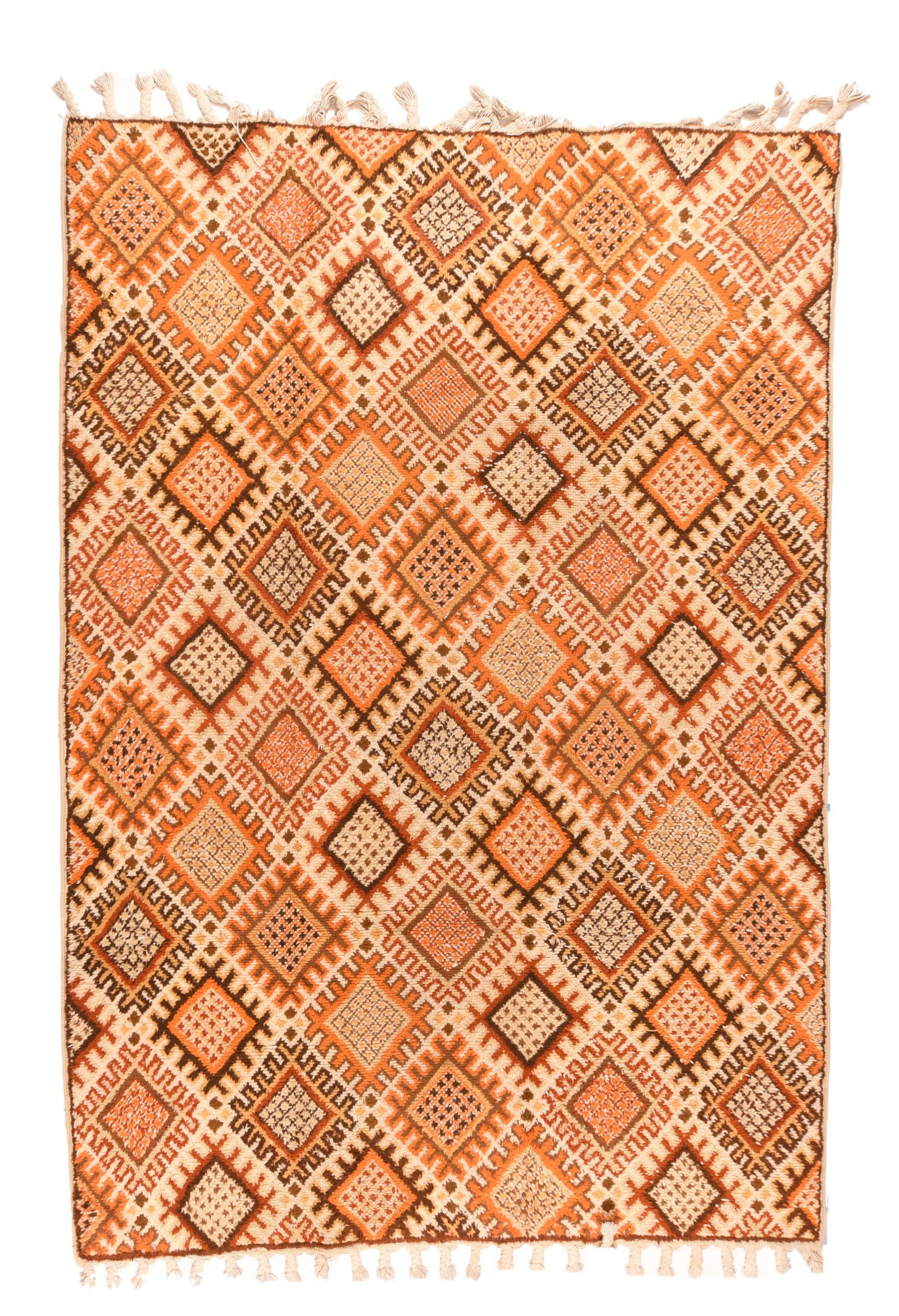 Vintage Moroccan Rug 6'8" x 9'9" (2.03 x 2.97 M): Vintage Moroccan