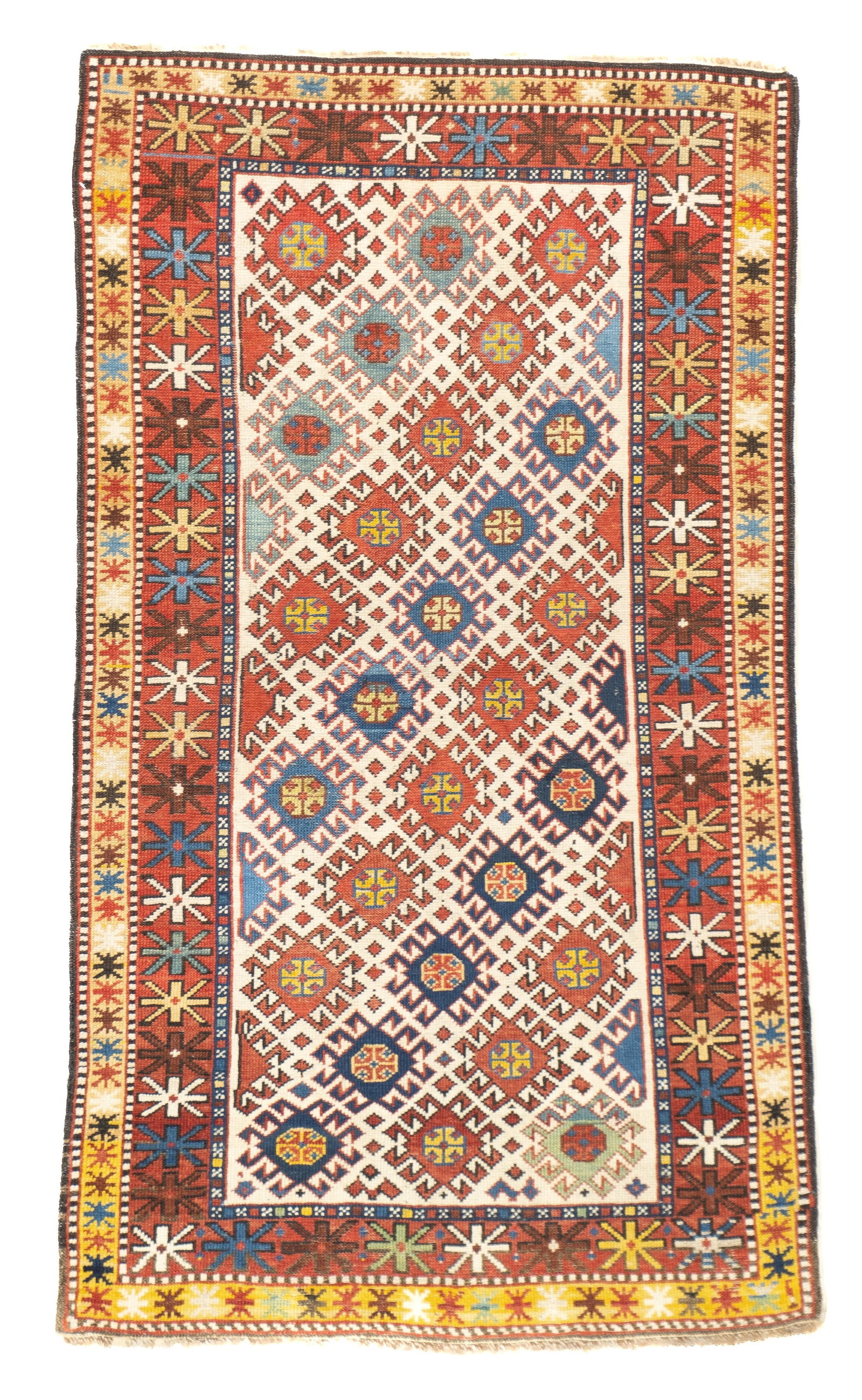 Antique Shirvan Rug 2'8" x 4'9" (0.81 x 1.45 M): Antique Caucasian Shirvan