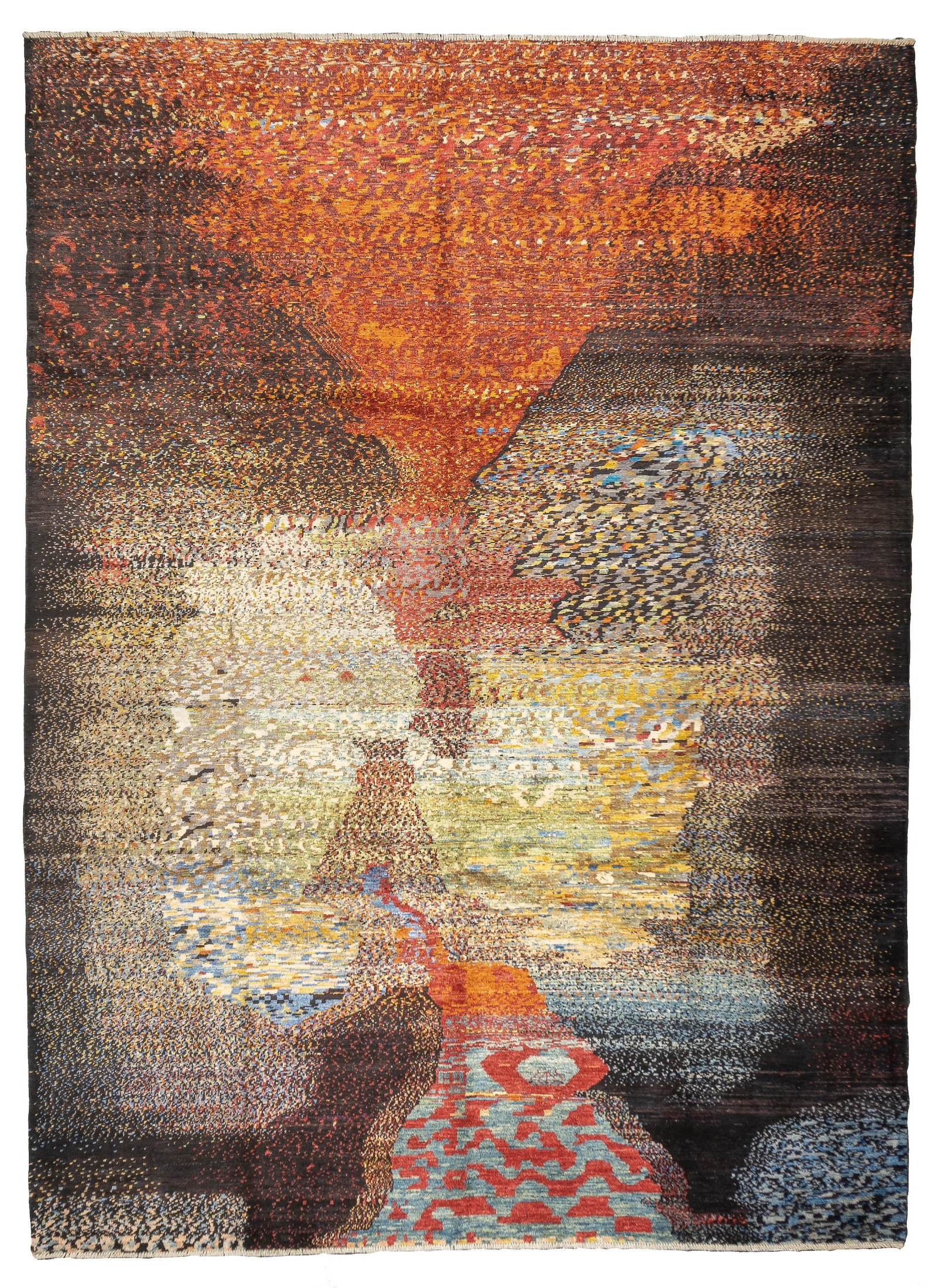 Fine Contemporary Wool Rug 8'4" x 11'4" (2.54 x 3.45 M): Fine Contemporary Wool Rug