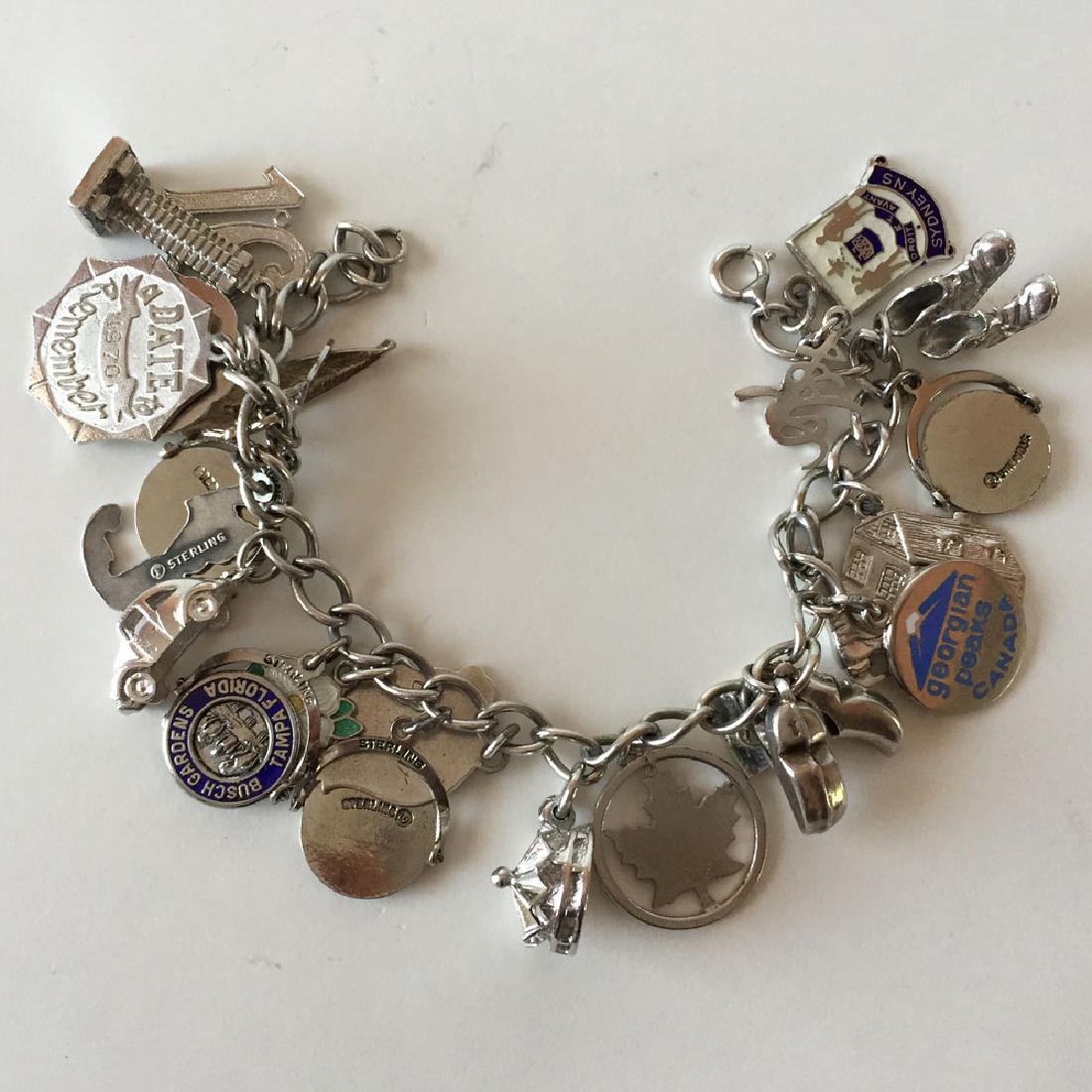 Vintage sterling silver unique Cuban link chain charm (1 of 6)