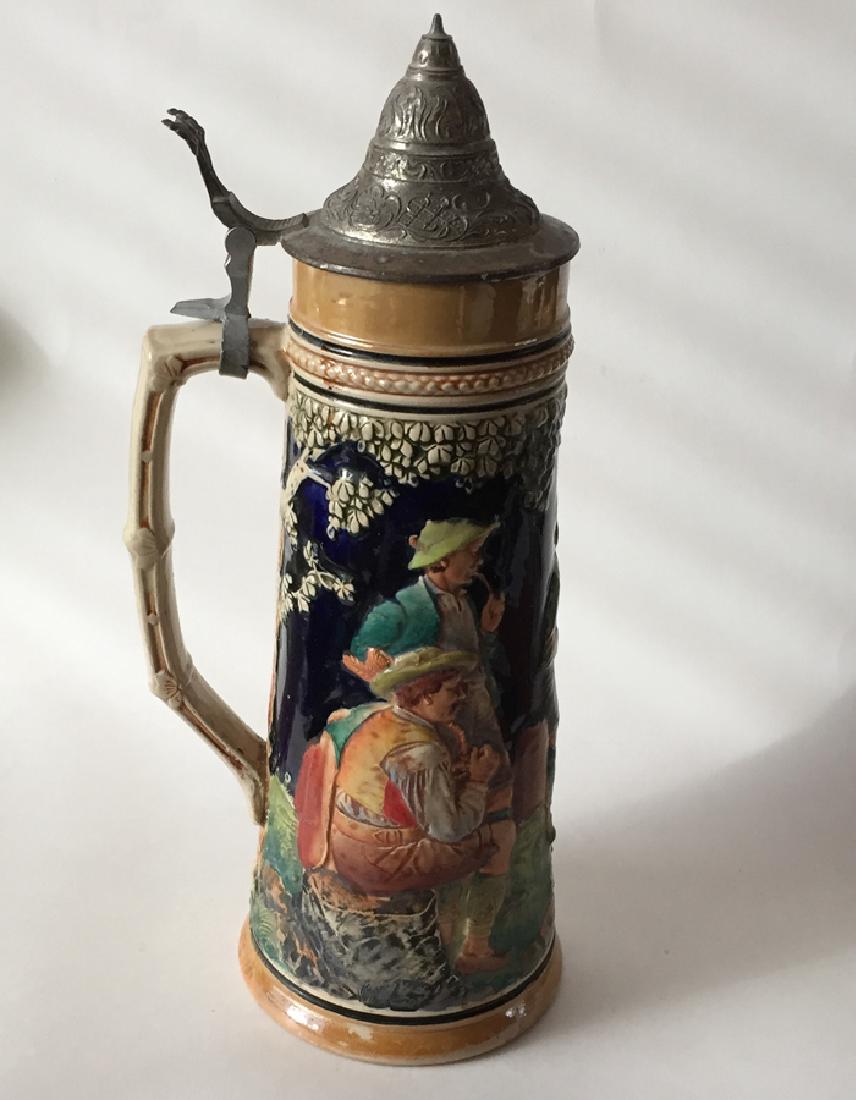 Mug beer stein with metal lid made in West Germany (1 of 10)