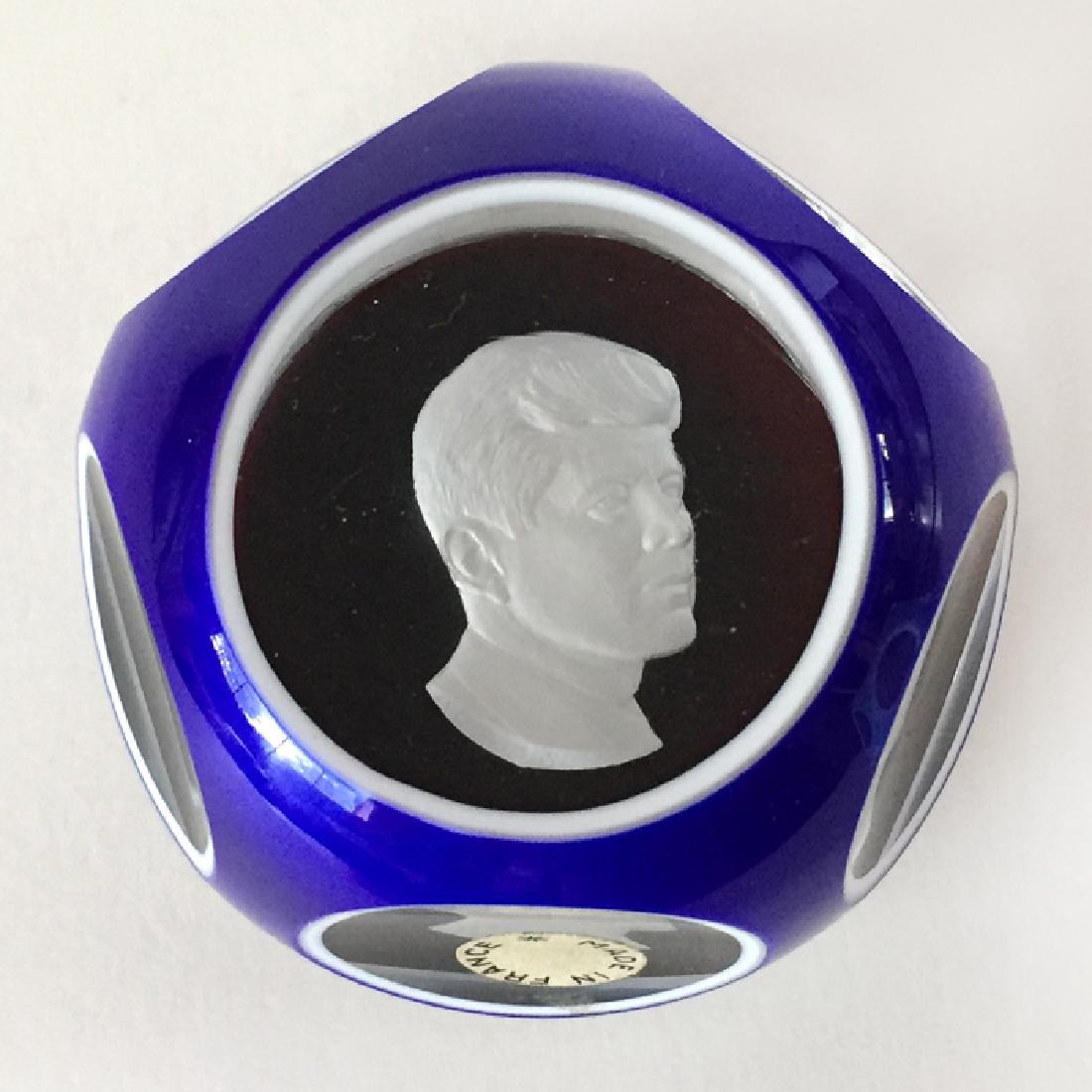 BACCARAT:  Vintage cobalt blue / white / clear glass (1 of 6)