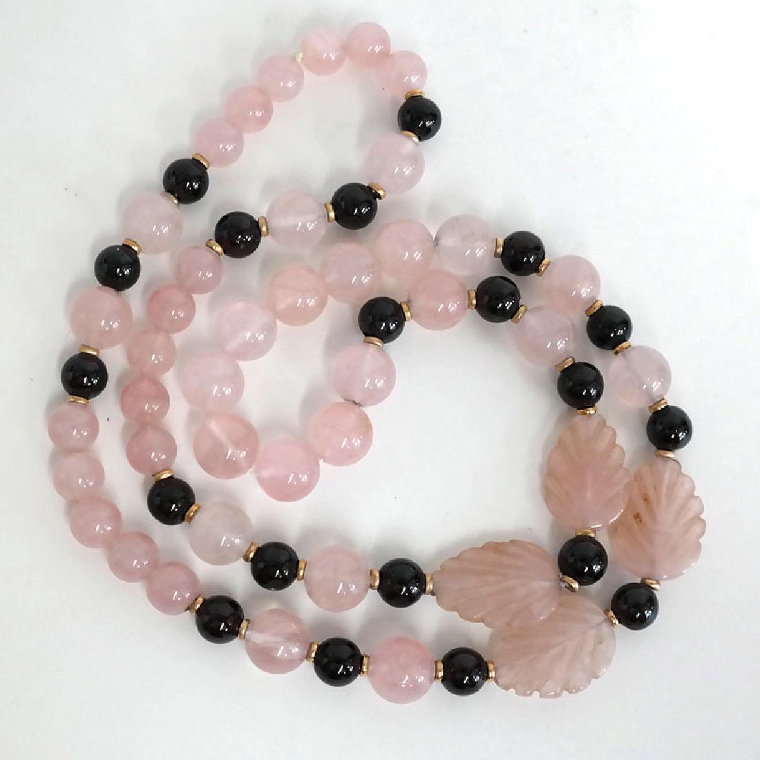 14k yellow solid gold small beads, genuine round black (1 of 3)