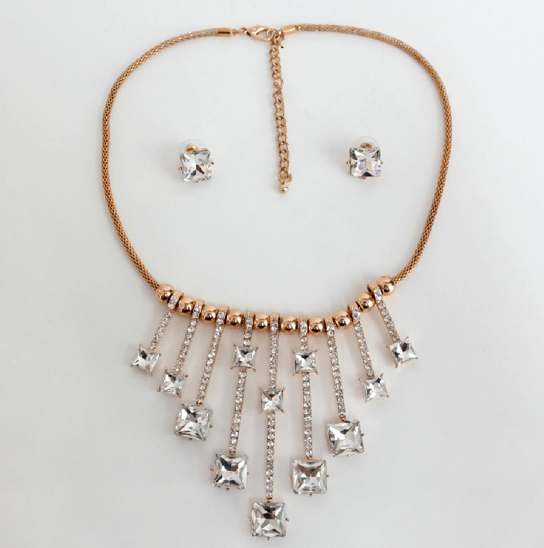 Gold plated beads, chain, clasp and backs -?SET with (1 of 4)