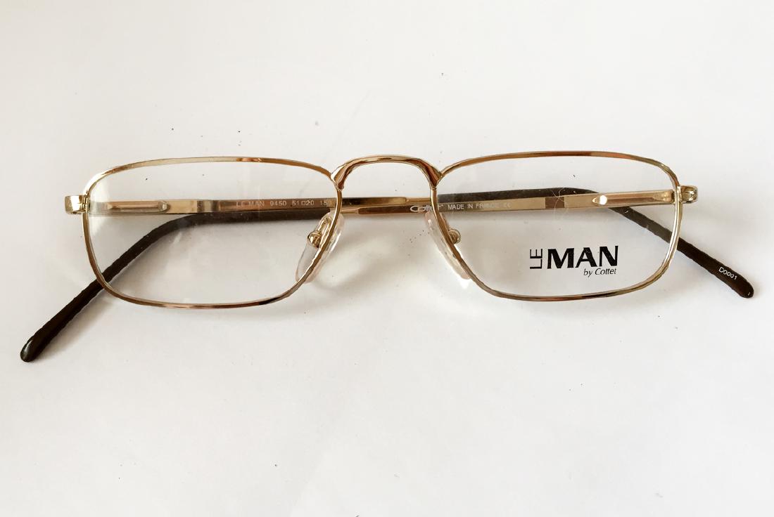 Vintage "LE MAN" by COTTET eyeglasses. Mod. # 9450, (1 of 2)