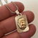Vintage sterling silver diamond cut chain with gold - 2