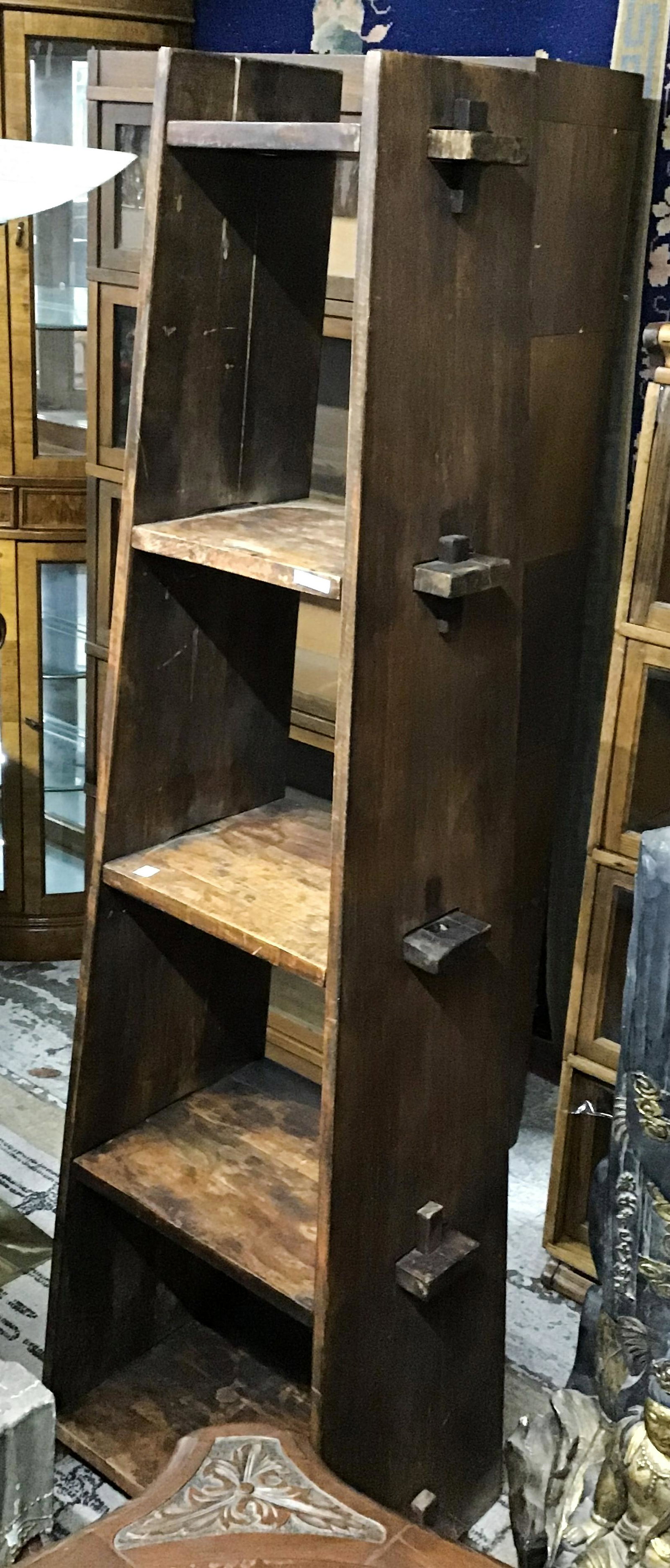 Rustic Pyramid Shelf Unit.: Third-Party Shipping or Pick-up Required.