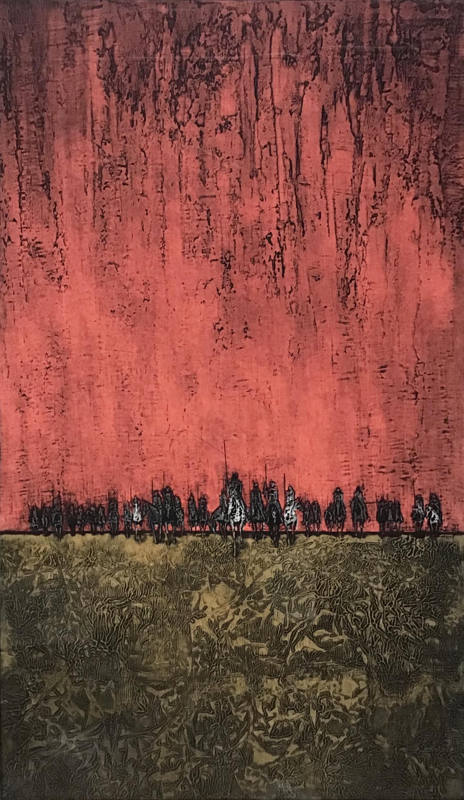 Dean Meeker Intaglio Etching, "Return".: Signed Lower Right. Numbered 23 of 50. Measures 30" x 18". Third-Party Shipping Required.