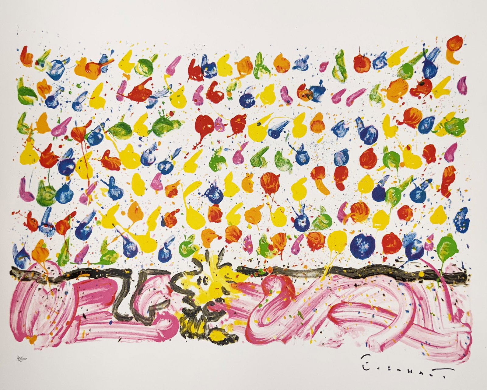 Tom Everhart Ltd. Ed. Lithograph, "Tweet Tweet".: Numbered 99 of 500. Signed Lower Right. Unframed. Paper Size (Not Image Size) Measures 18" x 24". Comes with a Letter of Authenticity from Qart.com.