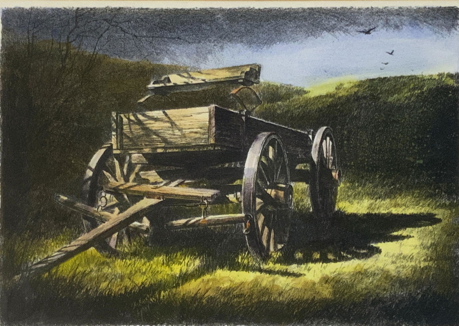 Robert Addison Sgd. Lithograph.: Titled "Retired". Signed Lower Left. Numbered 16/40, Lower Right. Measures 14 1/2" x 20 1/2". Has a Small Crease or Bubble in the Bottom Center of the Lithograph. Third-Party Shipping Required.